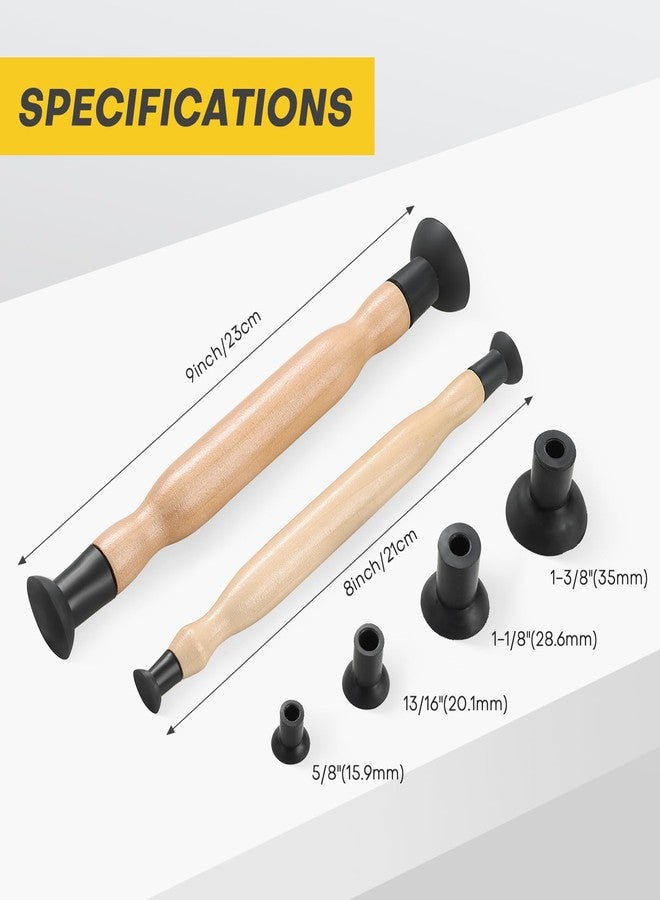 Acymner Valve Lapper Tool Set with 4 Suction Plates | Double Ended Valve Hand Lapping Grinding Sucker Kit, Suitable for Vehicle Maintenance and Repair - Image 2